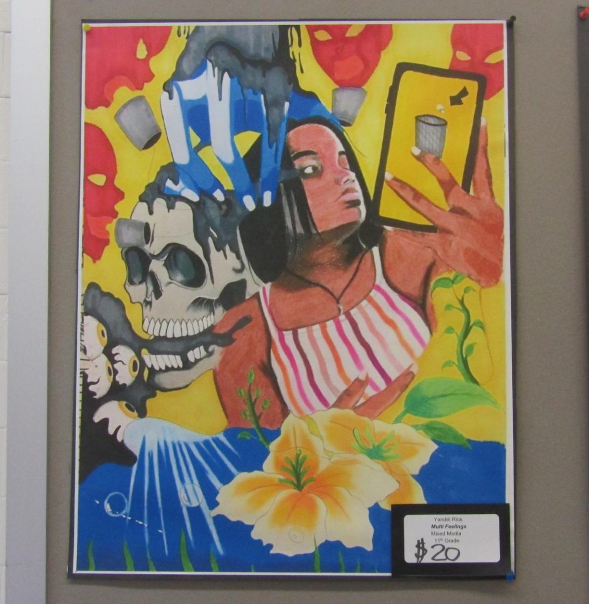 Carrassco often works with bold colors to express her identity.  