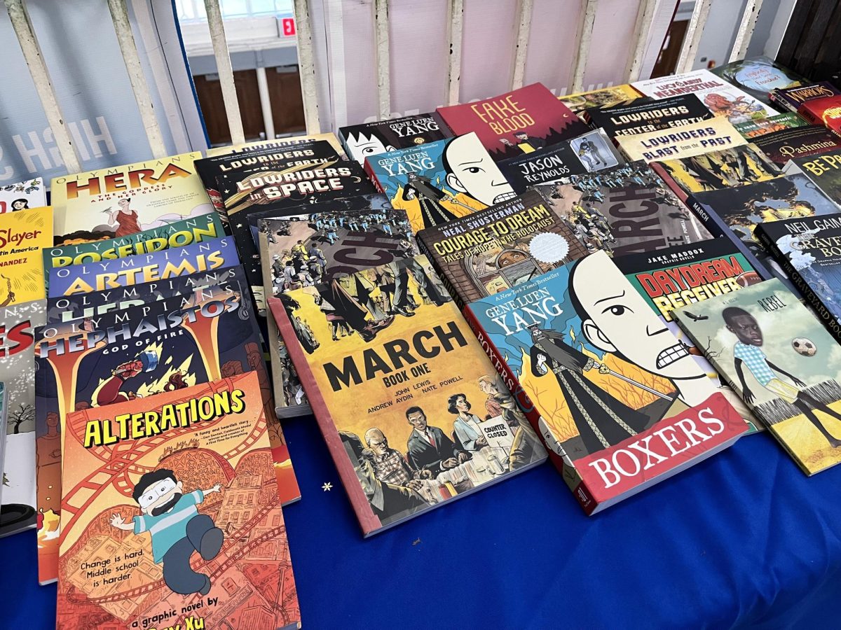 The graphic novels were especially popular, according to book fair organizer Ms. Duval.  