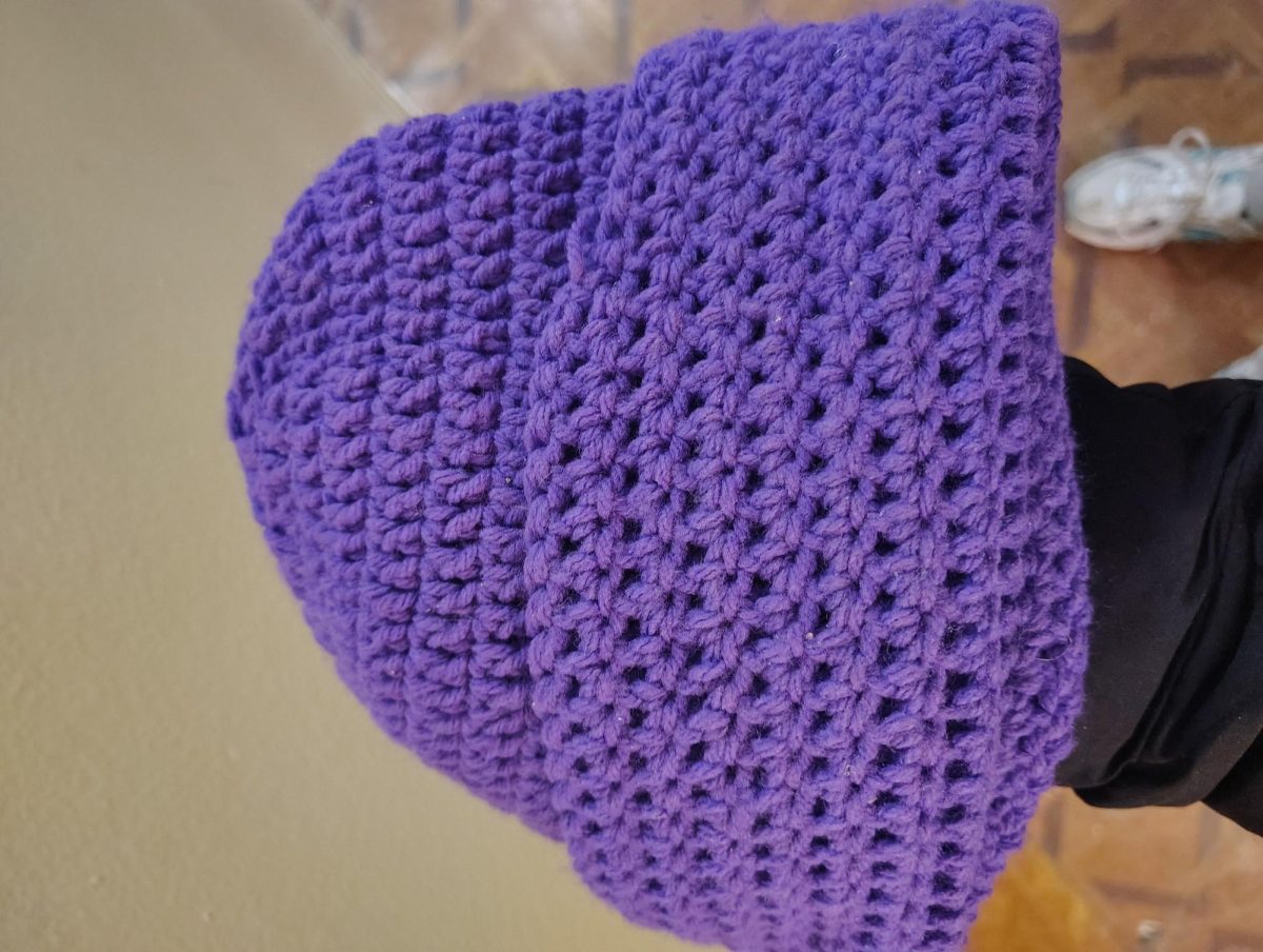 Ms. Howell's hats are warm and stylish.  